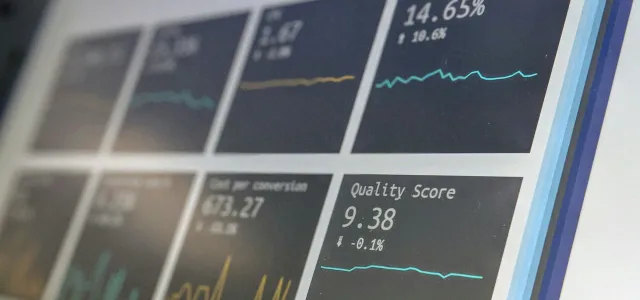 turned on monitoring screen by Stephen Dawson courtesy of Unsplash.